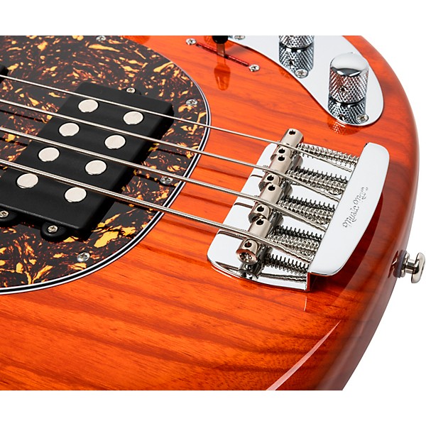 Ernie Ball Music Man StingRay Special HH 4-String Electric Bass Guitar - Translucent Orange