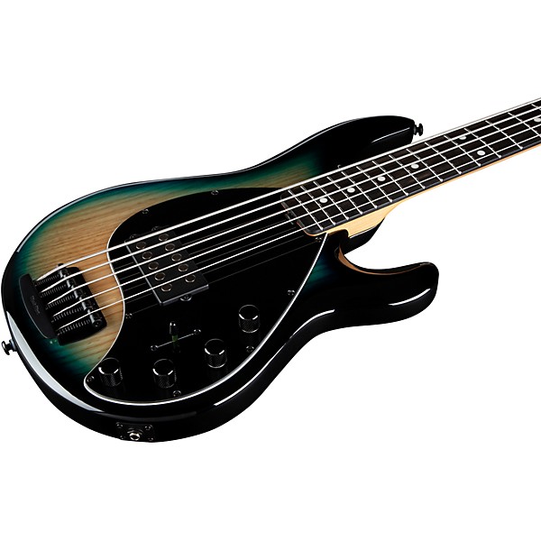 Ernie Ball Music Man StingRay Special 5 H 5-String Electric Bass Guitar - Mean Blue Burst