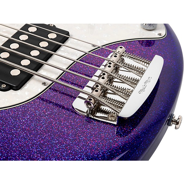 Ernie Ball Music Man StingRay Special 5 H 5-String Electric Bass Guitar - Violet Sparkle Burst