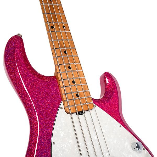 Ernie Ball Music Man StingRay Special 5 H 5-String Electric Bass Guitar - Soda Pink Sparkle