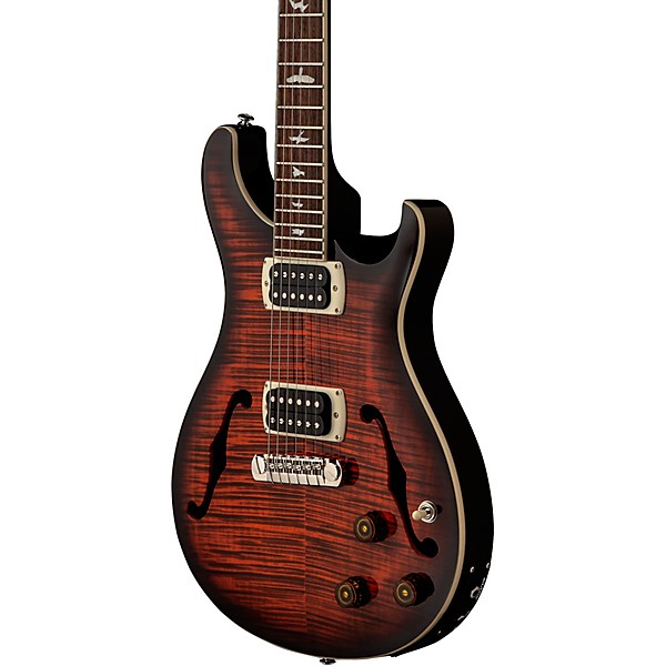 PRS SE Hollowbody I Piezo Electric Guitar - Orange Tiger Smokeburst