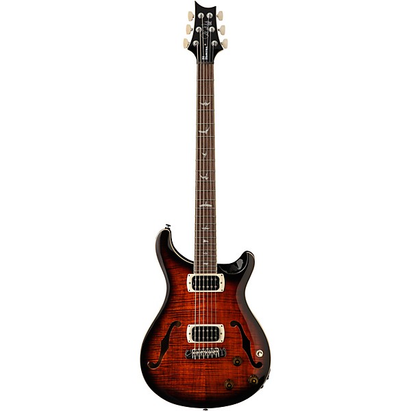 PRS SE Ed Sheeran Hollowbody I Piezo Baritone Electric Guitar - Orange Tiger Smokeburst