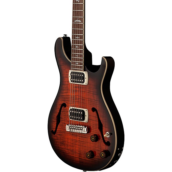PRS SE Ed Sheeran Hollowbody I Piezo Baritone Electric Guitar - Orange Tiger Smokeburst