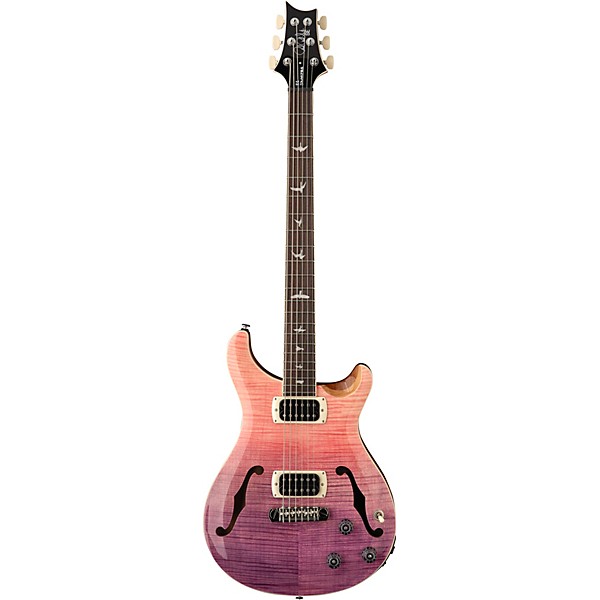PRS SE Ed Sheeran Hollowbody I Piezo Baritone Electric Guitar - Pink Ombre