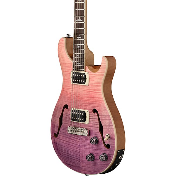 PRS SE Ed Sheeran Hollowbody I Piezo Baritone Electric Guitar - Pink Ombre
