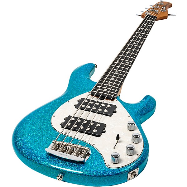 Ernie Ball Music Man StingRay Special 5 HH 5-String Electric Bass Guitar - Anomalous Green