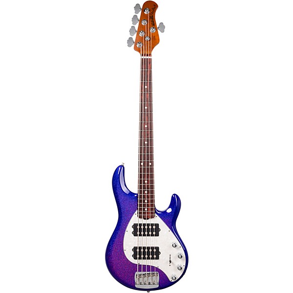 Ernie Ball Music Man StingRay Special 5 HH 5-String Electric Bass Guitar - Violet Sparkle Burst