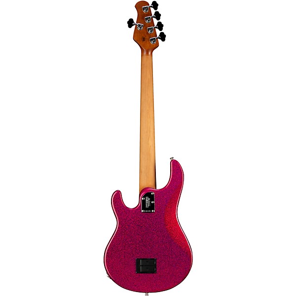 Ernie Ball Music Man StingRay Special 5 HH 5-String Electric Bass Guitar - Soda Pink Sparkle