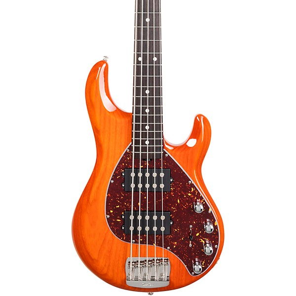 Ernie Ball Music Man StingRay Special 5 HH 5-String Electric Bass Guitar - Translucent Orange