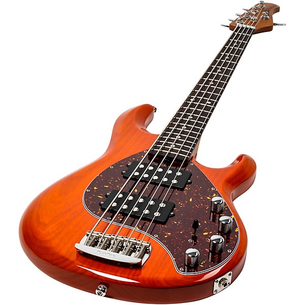 Ernie Ball Music Man StingRay Special 5 HH 5-String Electric Bass Guitar - Translucent Orange