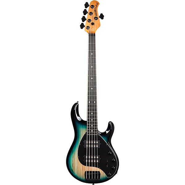 Ernie Ball Music Man StingRay Special 5 HH 5-String Electric Bass Guitar - Mean Blue Burst