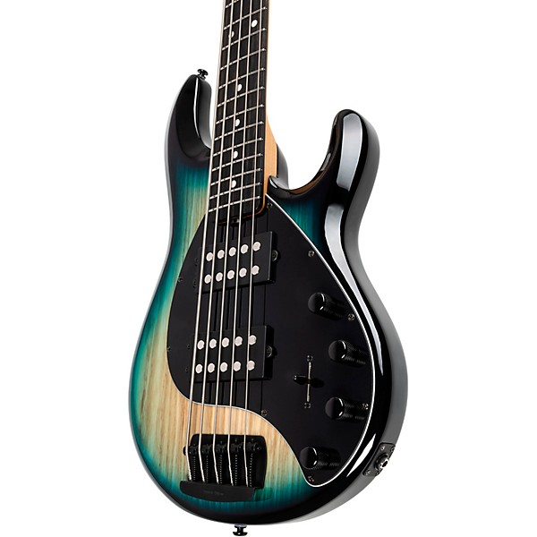 Ernie Ball Music Man StingRay Special 5 HH 5-String Electric Bass Guitar - Mean Blue Burst