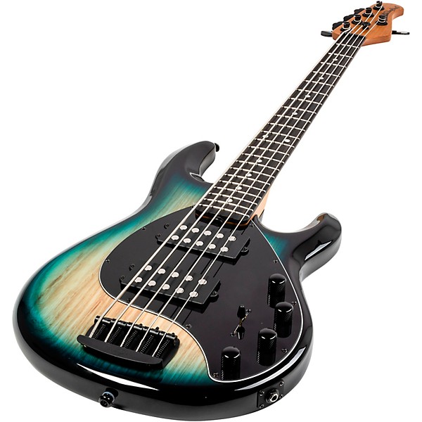Ernie Ball Music Man StingRay Special 5 HH 5-String Electric Bass Guitar - Mean Blue Burst