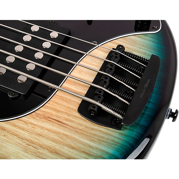 Ernie Ball Music Man StingRay Special 5 HH 5-String Electric Bass Guitar - Mean Blue Burst