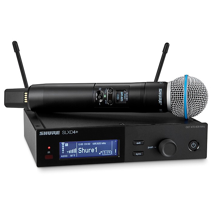 Shure MXW2X/BETA58 Wireless Handheld Transmitter with Beta 58A