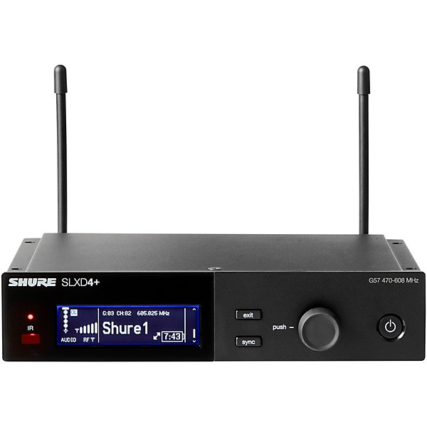 Shure SLXD4+ Single-Channel Wireless Receiver - Band G57
