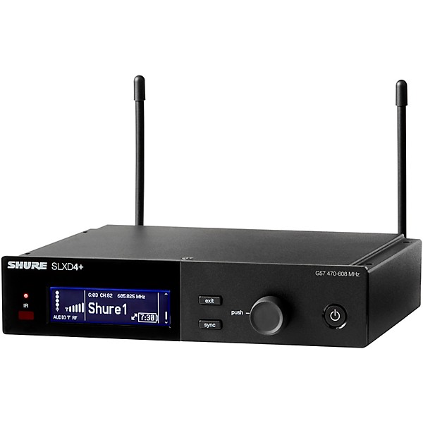 Shure SLXD4+ Single-Channel Wireless Receiver - Band G57
