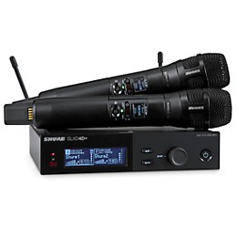 Shure SLXD24D+/N8C Digital Wireless Dual Handheld Microphone System - Band G57