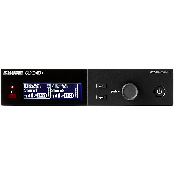 Shure SLXD24D+/N8C Digital Wireless Dual Handheld Microphone System - Band G57
