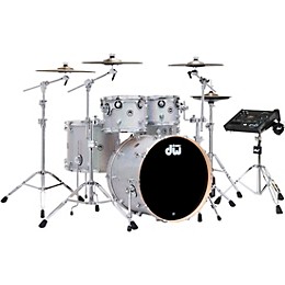 DWe Collector's Series DrumLink 5-Piece Acoustic-Electronic Drum Set with V71 Sound Module - Diamond Nebula Finish Ply