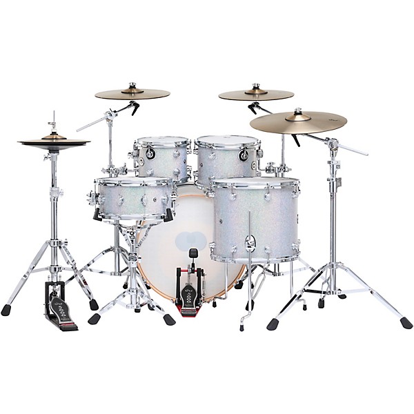 DWe Collector's Series DrumLink 5-Piece Acoustic-Electronic Drum Set with V71 Sound Module - Diamond Nebula Finish Ply