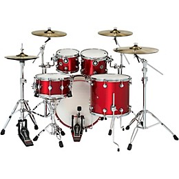 DWe Collector's Series DrumLink 5-Piece Acoustic-Electronic Drum Set with V71 Sound Module - Black Cherry Metallic Lacquer