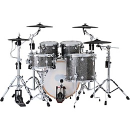 DWe Collector's Series DrumLink 5-Piece Acoustic-Electronic Drum Set with WT-10 Triggers and V71 Sound Module - Black Galaxy Finish Ply