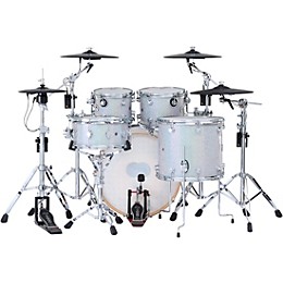 DWe Collector's Series DrumLink 5-Piece Acoustic-Electronic Drum Set with WT-10 Triggers and V71 Sound Module - Diamond Nebula Finish Ply