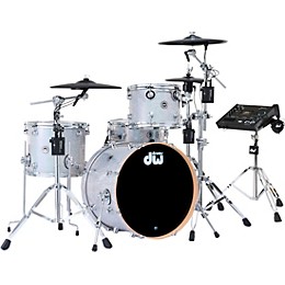 DWe Collector's Series DrumLink 4-Piece Acoustic-Electronic Drum Set with WT-10 Triggers and V71 Sound Module - Diamond Nebula Finish Ply