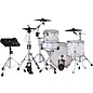 DWe Collector's Series DrumLink 4-Piece Acoustic-Electronic Drum Set with WT-10 Triggers and V71 Sound Module - White Mari...