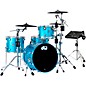 DWe Collector's Series DrumLink 4-Piece Acoustic-Electronic Drum Set with WT-10 Triggers and V71 Sound Module - Laser Blue Metallic Lacquer thumbnail