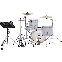 DWe Collector's Series DrumLink 4-Piece Acoustic-Electronic Drum Set with V71 Sound Module - Diamond Nebula Finish Ply
