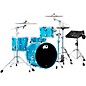 DWe Collector's Series DrumLink 4-Piece Acoustic-Electronic Drum Set with V71 Sound Module - Laser Blue Metallic Lacquer thumbnail