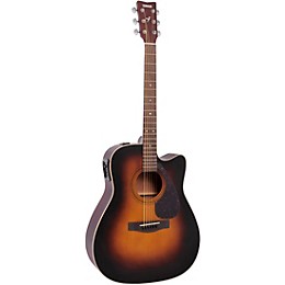 Yamaha FX335C Dreadnought Acoustic-Electric Guitar - Tobacco Sunburst