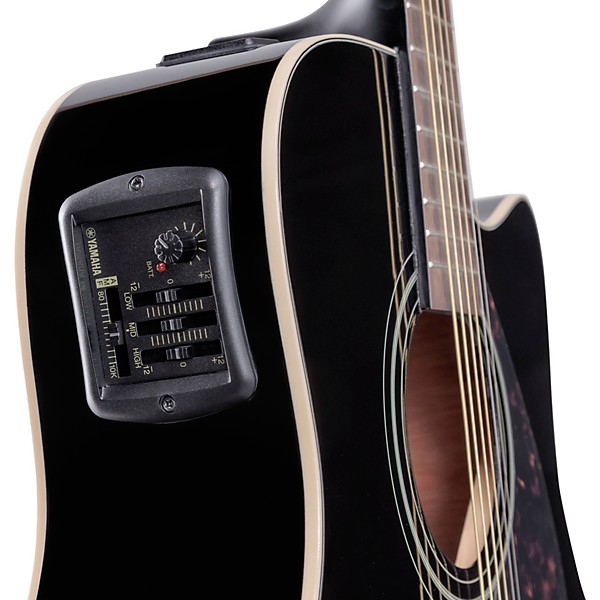Yamaha FX335C Dreadnought Acoustic-Electric Guitar - Black
