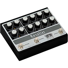 Tone King Royalist Tube Preamp Pedal - Silver and Black