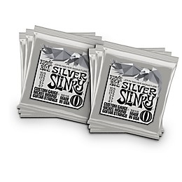 Ernie Ball John Mayer Signature Silver Slinky Electric Guitar Strings 3-Pack Tin Bundle - 10.5 - 47