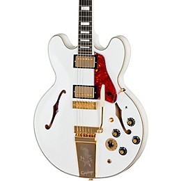 Epiphone Inspired by Gibson Custom Alex Lifeson 1976 ES-355 Reissue Semi-Hollowbody Electric Guitar - Alpine White
