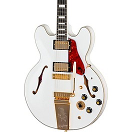 Epiphone Inspired by Gibson Custom Alex Lifeson 1976 ES-355 Reissue Semi-Hollowbody Electric Guitar - Alpine White