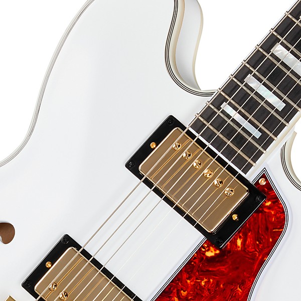 Epiphone Inspired by Gibson Custom Alex Lifeson 1976 ES-355 Reissue Semi-Hollowbody Electric Guitar - Alpine White