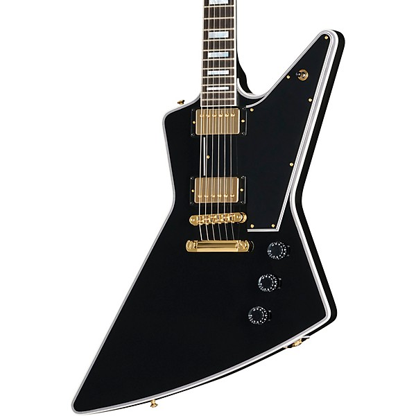 Gibson Custom Explorer Custom Electric Guitar With Bound Head Veneer - Ebony