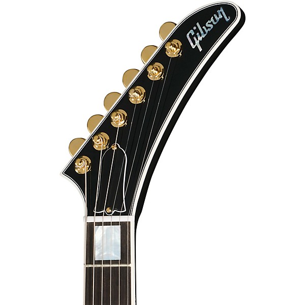 Gibson Custom Explorer Custom Electric Guitar With Bound Head Veneer - Ebony