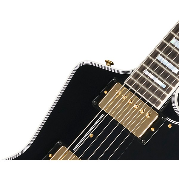 Gibson Custom Explorer Custom Electric Guitar With Bound Head Veneer - Ebony