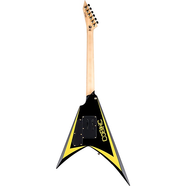 ESP LTD Alexi Laiho Arrowhead SE 20th Anniversary Electric Guitar - Black with Yellow Bevels