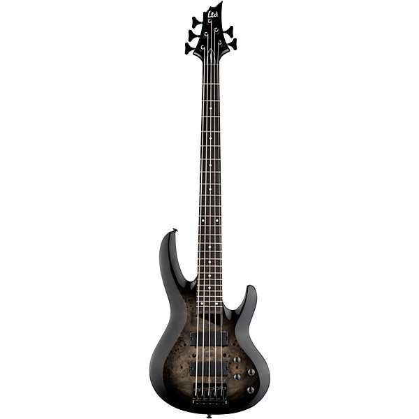 ESP LTD B-205DX 5-String Electric Bass Guitar - Black Burst