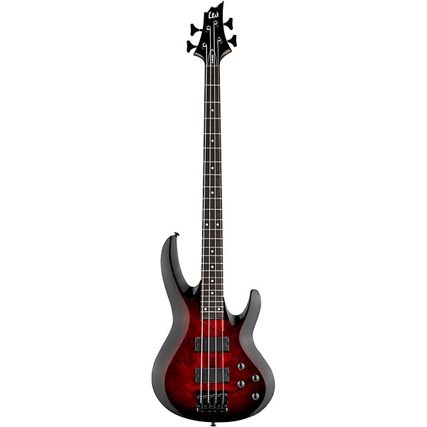 ESP LTD B-204DX Electric Bass Guitar - Red Burst