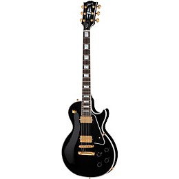 Gibson Custom Les Paul Custom Long Scale Electric Guitar - Ebony