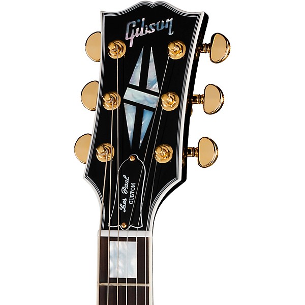 Gibson Custom Les Paul Custom Long Scale Electric Guitar - Ebony