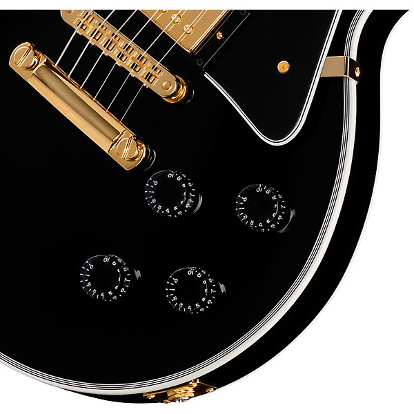 Gibson Custom Les Paul Custom Long Scale Electric Guitar - Ebony