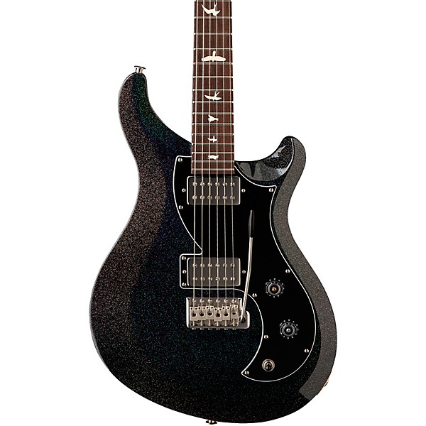 PRS S2 Vela HHT Electric Guitar Black Rainbow Holoflake